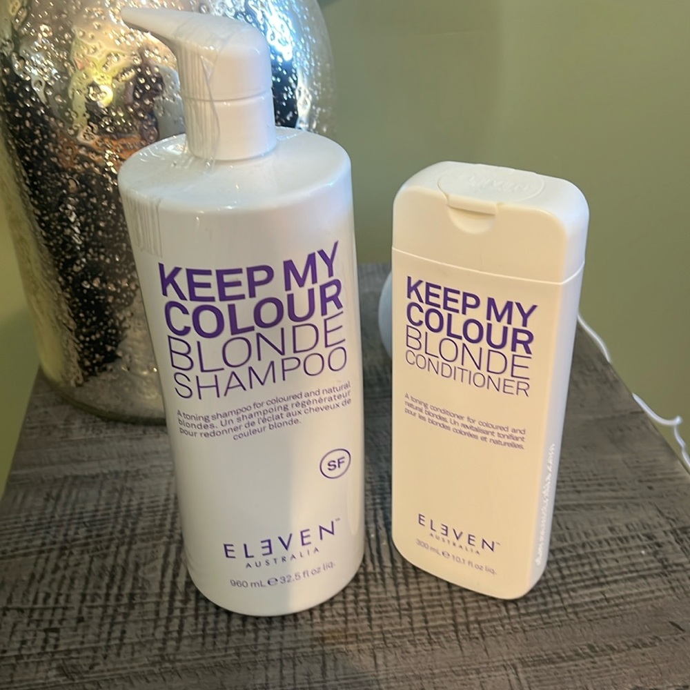 Eleven Keel My Color Blonde shampoo (1 liter) and conditioner (10.1oz)